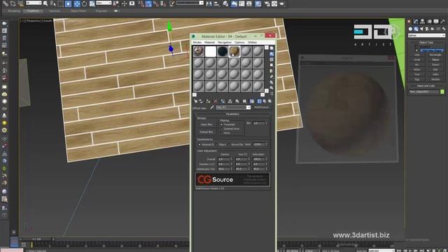 Floor Generator для 3Ds Max. Создание плитки и паркета. Видео-запись 2-й ступени 3DArtist.biz