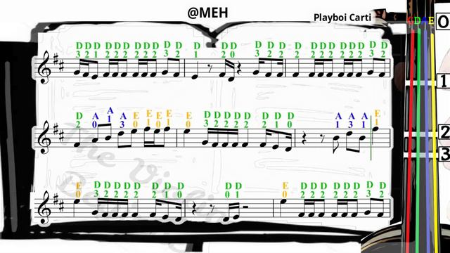 @MEH | Playboi Carti | Violin SHEET MUSIC [With Fingerings] [Level 3] смотреть онлайн