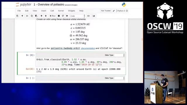 OSCW 2019 - Interplanetary mission analysis with poliastro смотреть онлайн