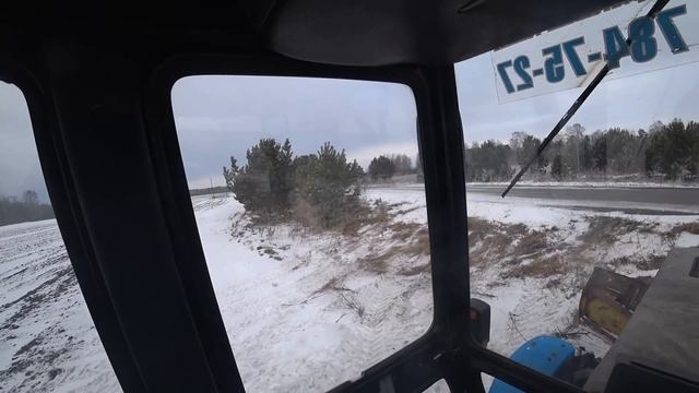 МТЗ 82.1.Теперь готовим дорогу к зиме к снегопадам и метелям смотреть онлайн