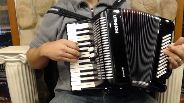 5723 - Excellent Black Hohner Bravo II Piano Accordion MM 26 48 $1199 смотреть онлайн