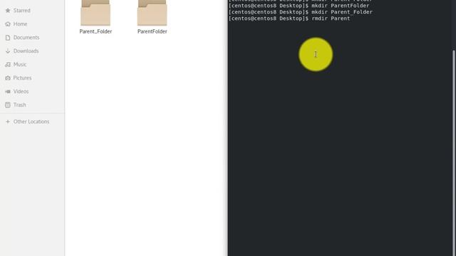 How to Make and Delete Folders/Files in Centos - Exploring Linux смотреть онлайн
