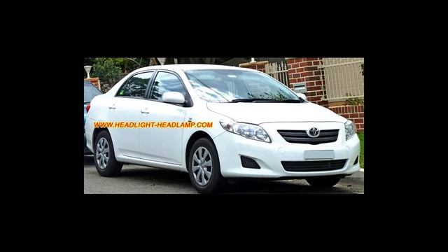 Toyota Corolla Altis E140 Headlight Plastic lens Cover Lenses Foggy Replacement смотреть онлайн
