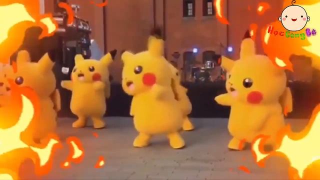 Pikachu Cực Dễ Thương - Pikachu Nhảy Múa Sôi Động - Nhạc Thiếu Nhi Video Cho Bé смотреть онлайн