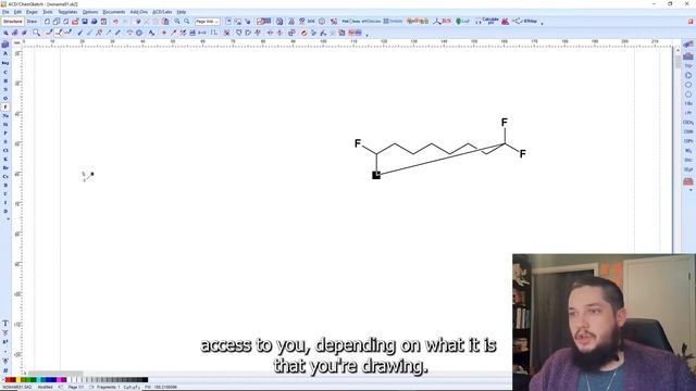 ChemSketch Tutorial 3 - Editing Atom Labels, Charges, and Radicals смотреть онлайн