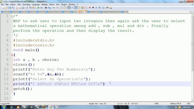C Programming in Hindi | Simple Calculator Program Using switch statement смотреть онлайн
