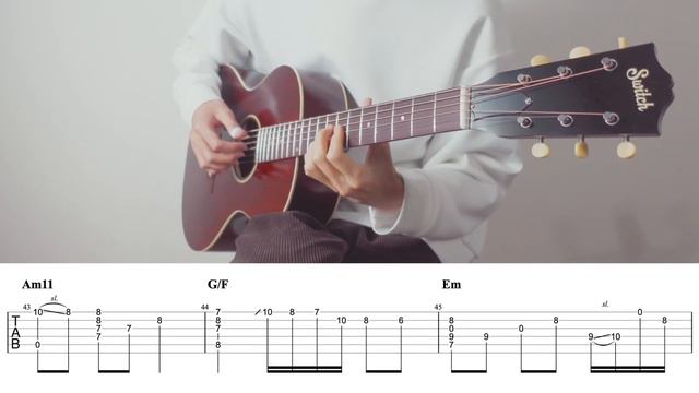 【TAB】Moon River - FingerStyle Jazz Guitar ソロギター - Audrey Hepburn【タブ】 смотреть онлайн
