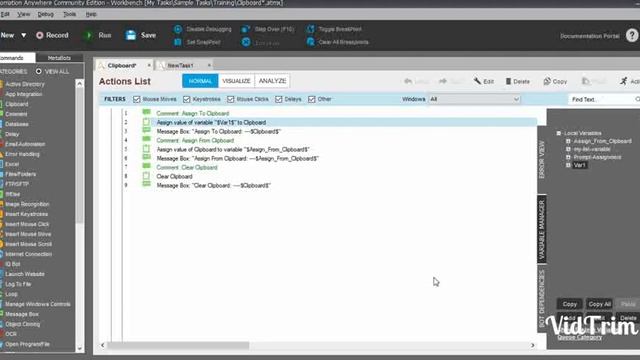 Clipboard command in Automation Anywhere Assign from Clipboard, Assign To Clipboard, Clear Clipboar смотреть онлайн