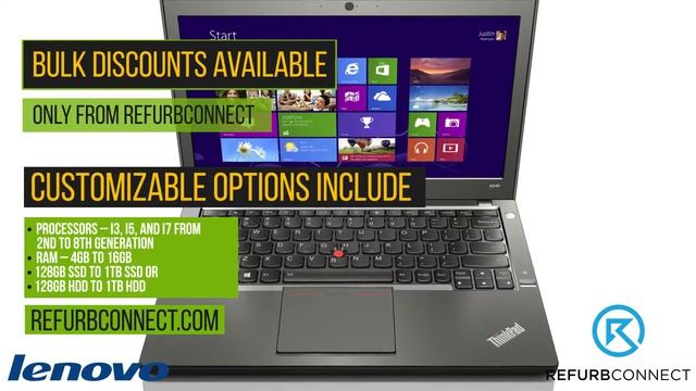 Certified Refurbished Lenovo ThinkPad X240 12.5" Laptop Intel Core I7 - RefurbConnect смотреть онлайн