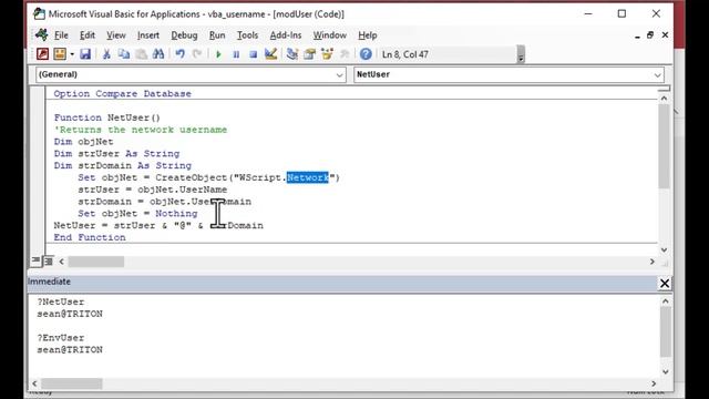 How to Get the Windows Username in MS Access смотреть онлайн