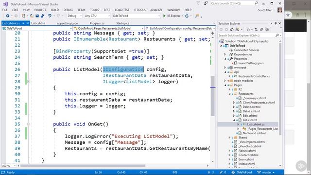 06 Configuring the App Using the Default Web Host Builder смотреть онлайн