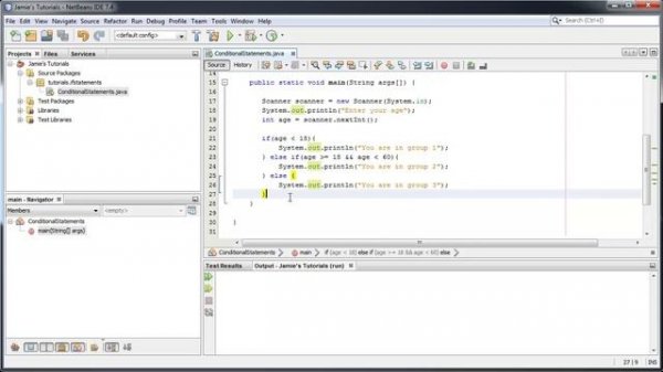 Java Tutorial 5 - If Statements and Switch Statements