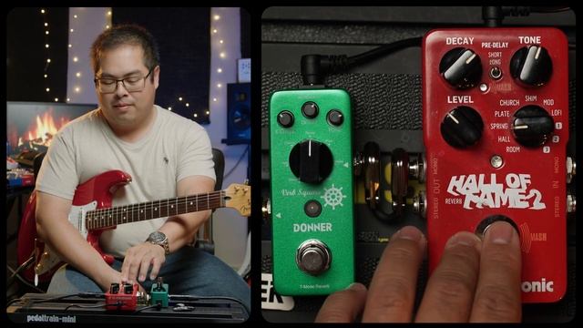 Donner Verb Square Vs TC Electronics Hall of Fame 2 // Cheap vs Expensive Reverb Comparison смотреть онлайн