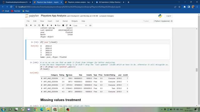 Google Playstore App Data Cleaning and Analysis By Using Python | Sql | Excel | Data Science смотреть онлайн