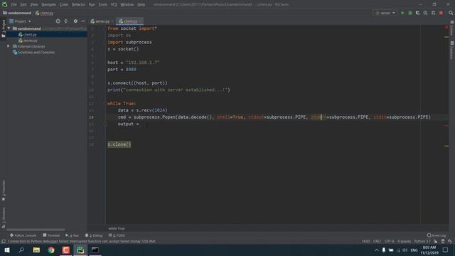 4- socket programming with python (Sending Commands to the Client) смотреть онлайн
