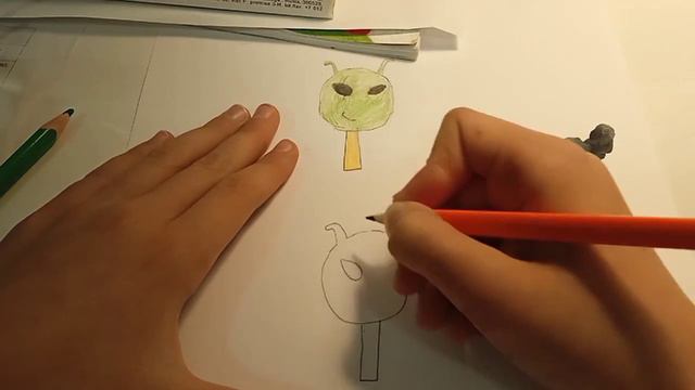 как нарисовать инопланетяне - мороженое 👽🍡 смотреть онлайн