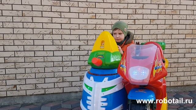 Автомат качалка "Мотоцикл с мыльными пузырями" смотреть онлайн
