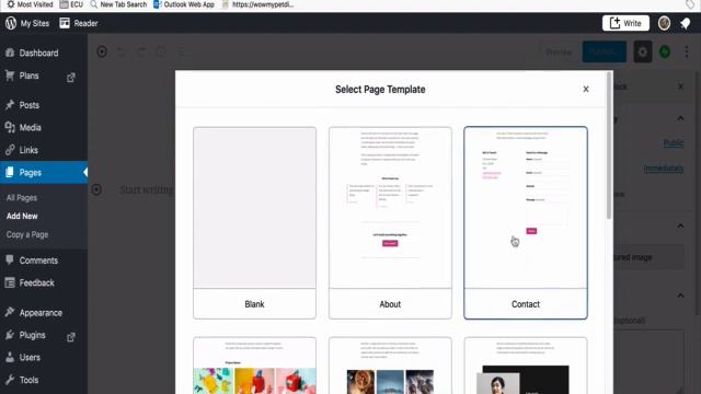 New page template option in WordPress смотреть онлайн