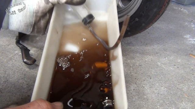 タクトベーシック【AF79】100均グッズでできる！簡単にミッションオイルを交換する方法【Honda TACT AF79 ♯006】Easy Transmission Oil Change