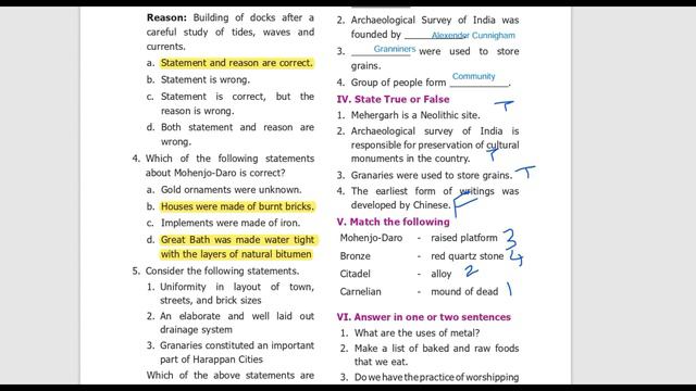 6th Std - Social Indus Valley Civilization I Book Back Question and Answer I TNPSC I Group 4 смотреть онлайн