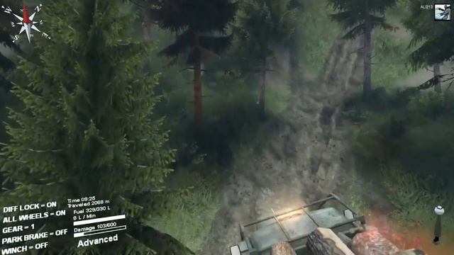 Spintires Mudrunner the rise of the blue truck my pc game video play / part 05 смотреть онлайн