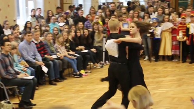 Школа 1411 КБТ-2016 Пара №23 Медленный оригинальный танец смотреть онлайн