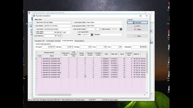 Lesson 10. How to delete actual repayments and recalculations смотреть онлайн