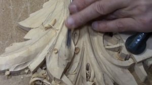 Резьба по дереву ,акантовый лист . acanthus woodcarving . 1 часть