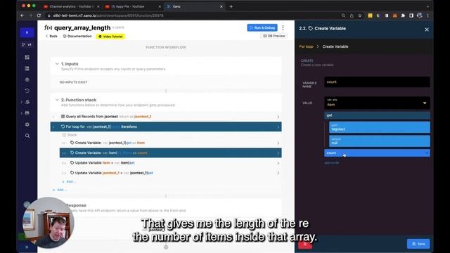 Xano - Working with an Array Field in the Database смотреть онлайн