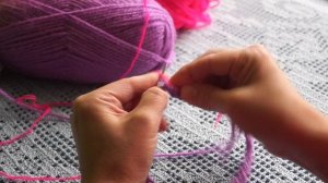 Детский розовый снуд- воротник (knitting for children) (baby#5)
