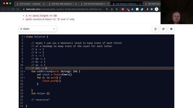 Leetcode Contest 341 in Kotlin (Q1 & Q2 only) смотреть онлайн