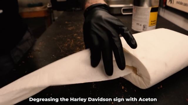Vintage Harley Davidson Motorcycle sign Restoration смотреть онлайн