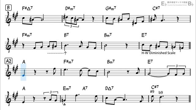 Emily - Backing Track with Sheet Music for Alto Sax (Take-1) смотреть онлайн