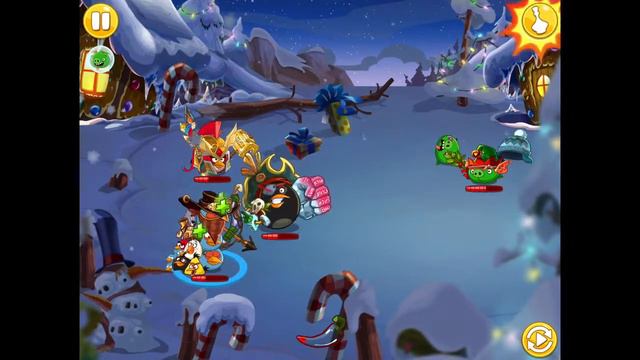Angry Birds Epic!-The Holidays are coming unlocking a Christmas class upgrade! смотреть онлайн