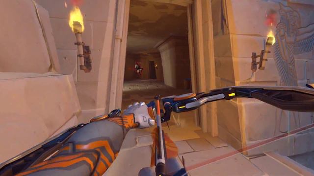 OVERWATCH 1vs1 Hanzo (no interface) HEADSHOT смотреть онлайн