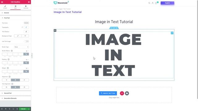 Как добавить картинку в текст с конструктором Elementor смотреть онлайн
