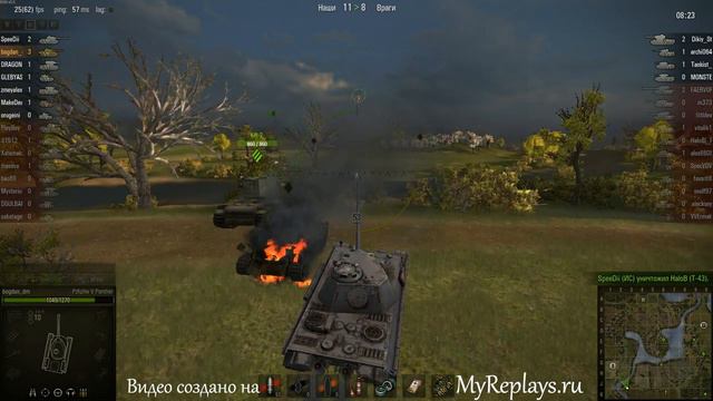 WOT: Комарин - PzKpfw V Panther - 3 фрага - Снайпер, смотреть онлайн