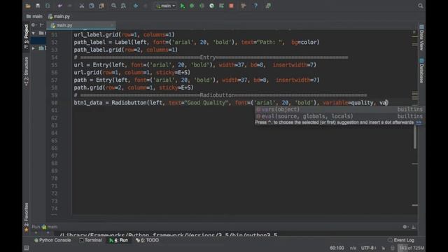 Python Video Downloader App - 7 - Review & Radio Buttons смотреть онлайн