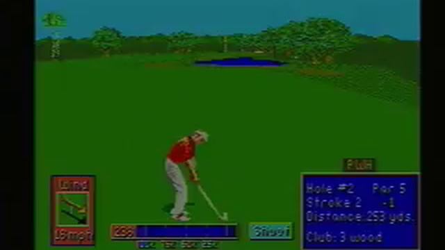 PGA Tour Golf II - Sega Genesis Gameplay смотреть онлайн