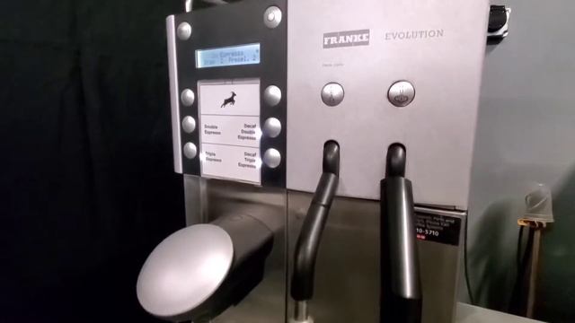 Franke Evolution Superautomatic Espresso machine Test and Demo Video. смотреть онлайн