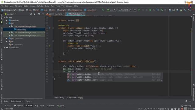 Android tutorial - 47 - How Create Alert Dialog & Action Button with Click Listener смотреть онлайн