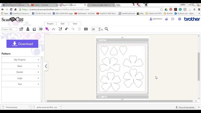 How to use the PROJECTS in Canvas, save, mirror, download Brother ScanNCut Jen Blausey смотреть онлайн