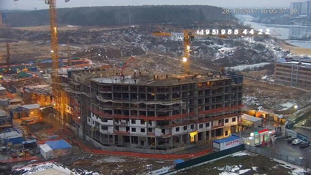 Один день из строительной жизни квартала "Новые Котельники" смотреть онлайн