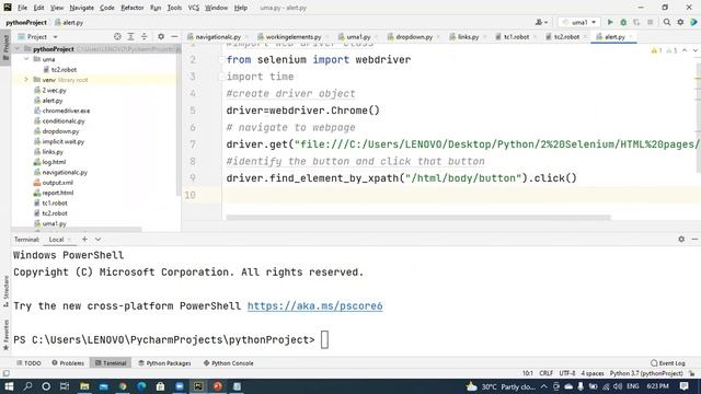 17 Selenium with Python -- Handling alerts смотреть онлайн