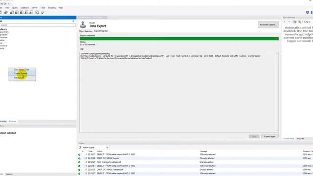 Как экспортировать и импортировать базу данных в MySQL Workbench смотреть онлайн