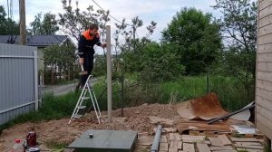 Турник на улице своими руками!