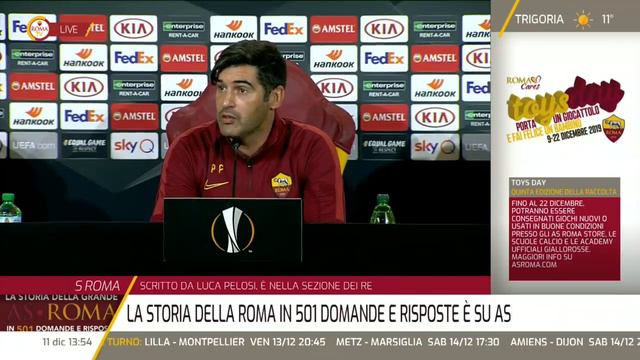 LIVE: la conferenza stampa di Paulo Fonseca e Diego Perotti in vista di Roma-WAC смотреть онлайн