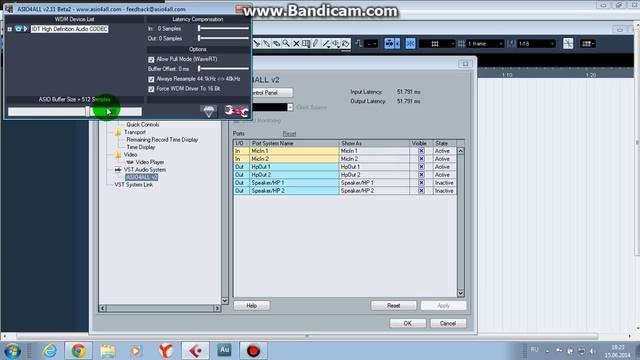 Добавление устройств в Cubase 5 и настройка ASIO4ALL драйвера смотреть онлайн