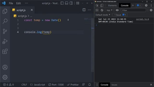 #25 Javascript Date Objects | JavaScript Course in Tamil (தமிழில்) | M R Kishore Kumar смотреть онлайн