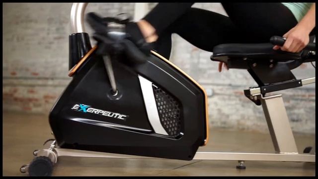 4120 - Exerpeutic GOLD 975XBT Smart Technology Recumbent Exercise Bike with 21 Workout Programs смотреть онлайн